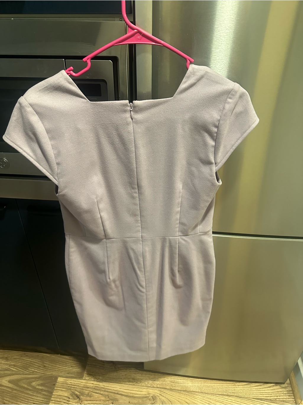 Ann Taylor Lilac Cap-Sleeve Shift Dress